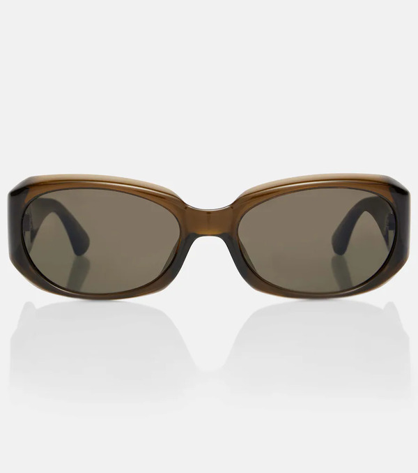  Saint Laurent Saint Laurent Lunettes De Soleil Rectangulaires Sl Logo 