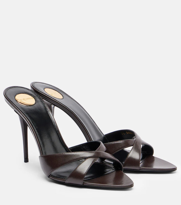  Saint Laurent Saint Laurent Mules Kirat 95 En Cuir 