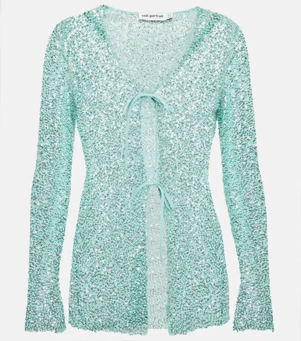  Self-portrait Self-portrait Cardigan à Sequins 