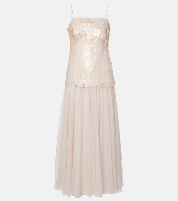  Simkhai Simkhai Robe Longue Maxine à Sequins 