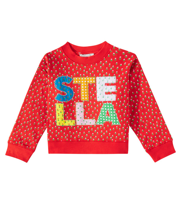  Stella Mccartney Kids Stella Mccartney Kids Sweat-shirt En Coton à Logo 