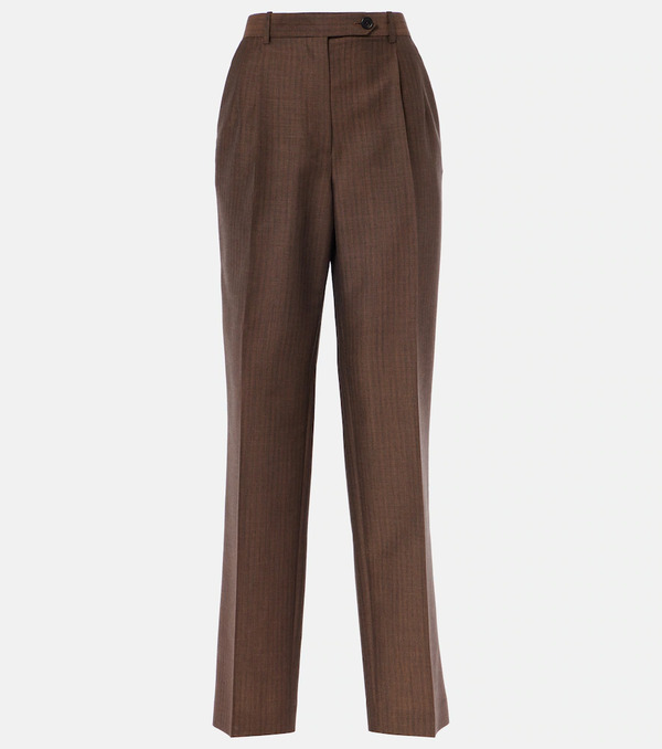  The Row The Row Pantalon Droit Norbert En Mohair Et Laine 