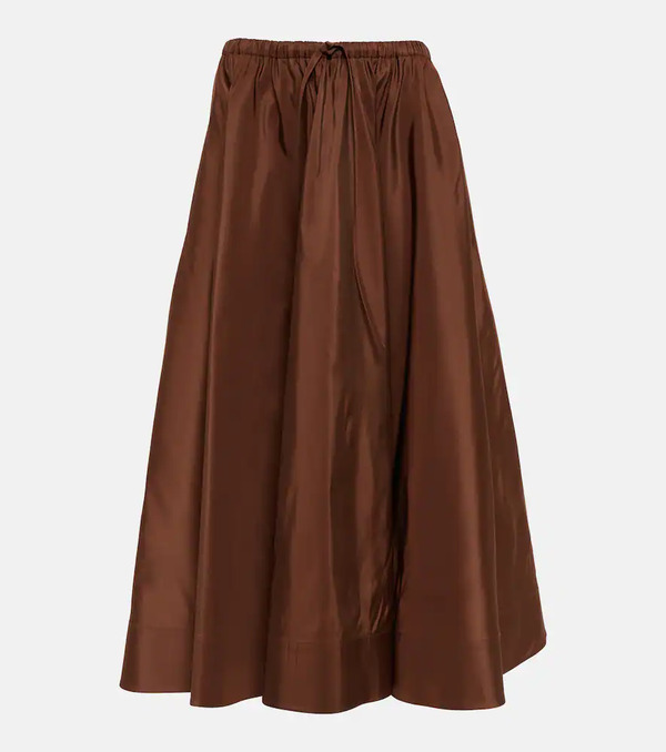  Valentino Valentino Jupe Midi En Soie 