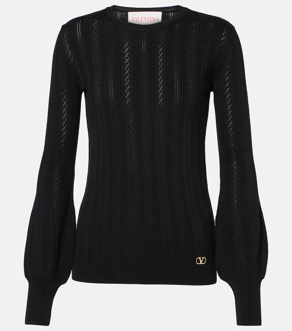  Valentino Valentino Pull Maglia En Laine Vierge 