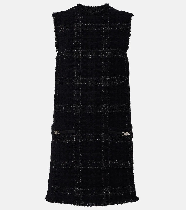  Versace Versace Robe Medusa '95 En Tweed De Coton Mélangé 
