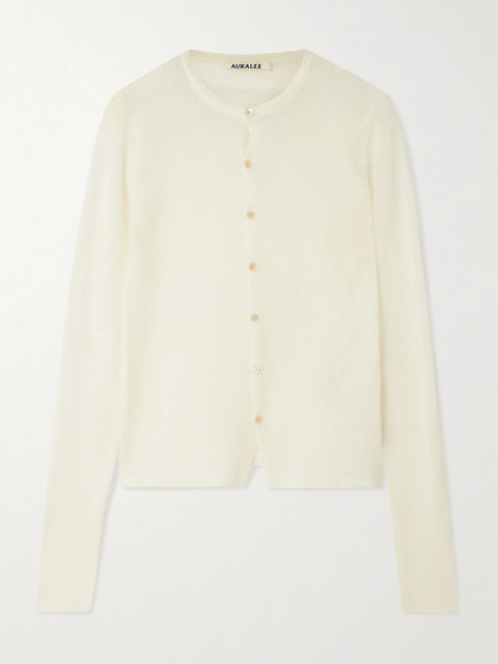  Auralee - Cashmere Cardigan - Ivory 