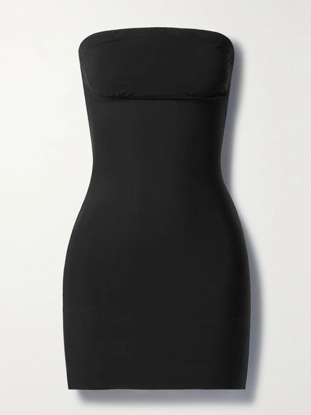  Commando - Two-faced Tech Strapless Stretch-jersey Slip - Black 