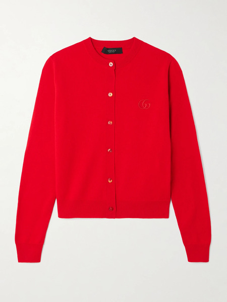  Gucci - Embroidered Wool Cardigan - Large 