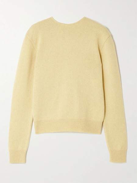  Lemaire - Reversible Wool And Cashmere-blend Cardigan - Yellow 