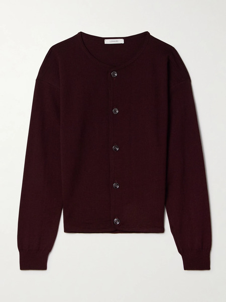  Lemaire - Wool-blend Cardigan - Plum 