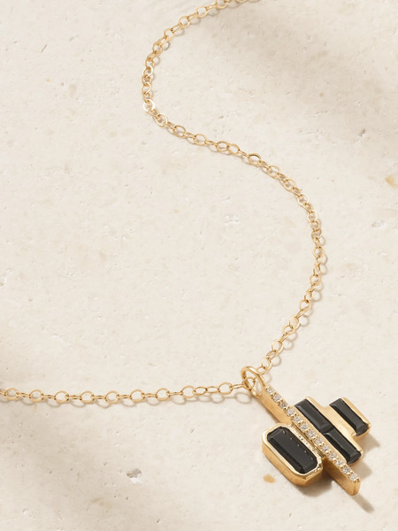  Melissa Joy Manning - Cityscape Triple 14-karat Recycled Gold, Spinel And Diamond Necklace - One Size 