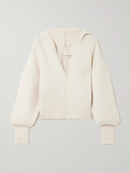  Ossou - Wader Merino Wool-blend Sweater - Off-white 
