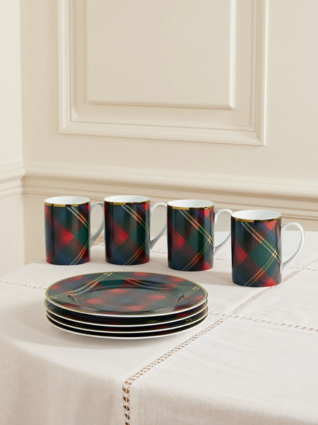 Ralph Lauren Home - Alexander Gold-tone Printed Porcelain Gift Set - Green 