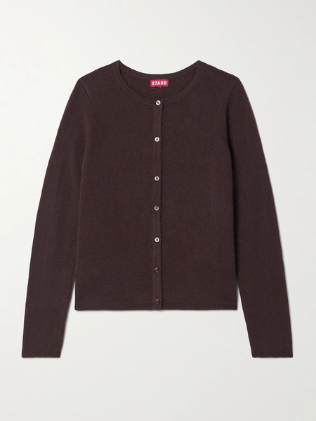  Staud - Midnight Cashmere Cardigan - Chocolate 