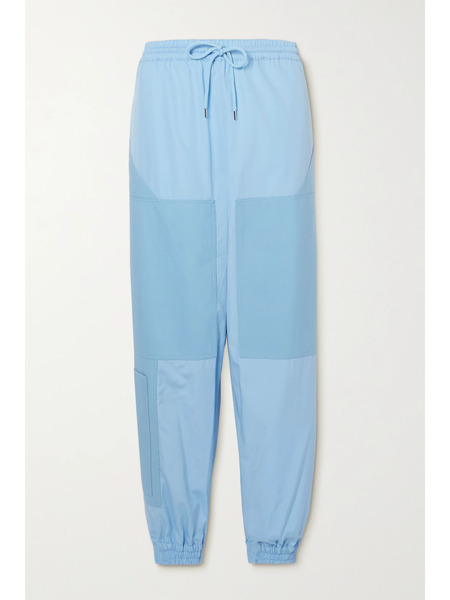  Stella Mccartney - + Net Sustain Kara Paneled Organic Cotton-ripstop And Shell Track Pants - Light Blue 
