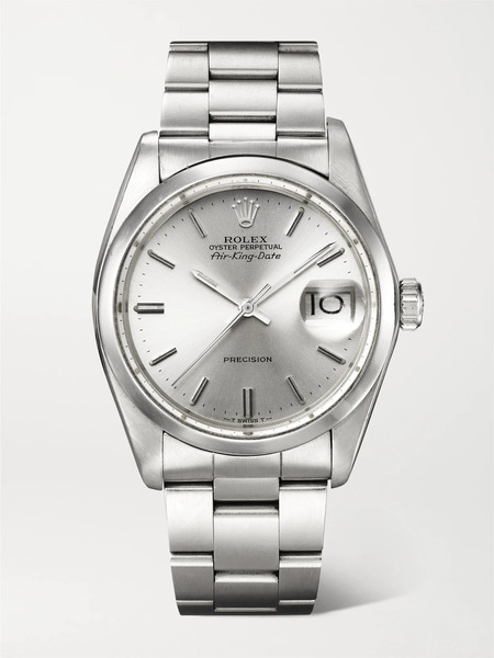  Stephanie Windsor - + Rolex Vintage 1978 Oyster Perpetual Air-king Date 5500 Automatic 34mm Satinless Steel Watch, Ref. No., 11720 - Silver 
