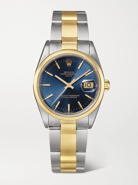  Stephanie Windsor - + Rolex Vintage 1991 Oyster Perpetual Datejust Automatic 34mm 18-karat Gold And Stainless Steel Watch, Ref. No. 15203 - One Size 