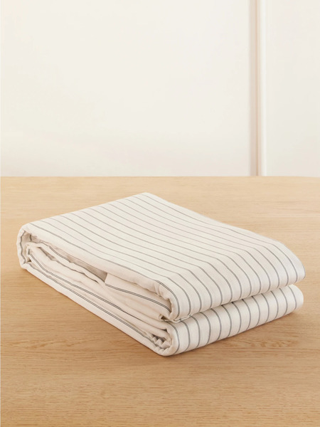  Tekla - Striped Organic Cotton-sateen Double Duvet Cover - Multi 