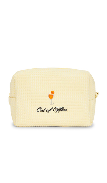  Abbode Pochette Waffle Pouch En Lemon. 