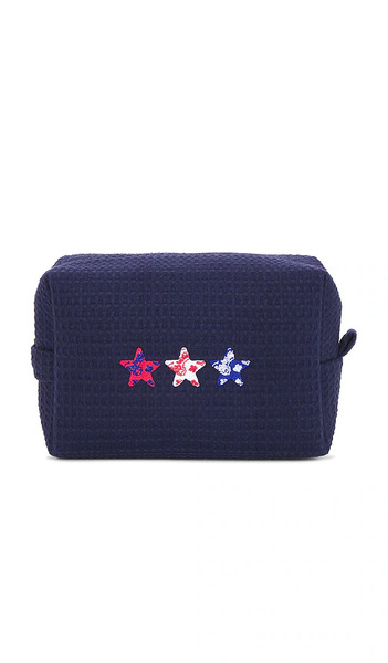  Abbode Pochette Waffle Pouch En Navy. 