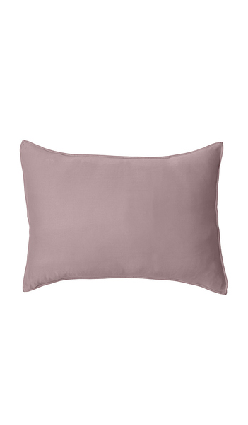  Barefoot Dreams Lot De Taies D'oreiller Washed Bamboo Fitted Pillowcase Set En Mauve. 