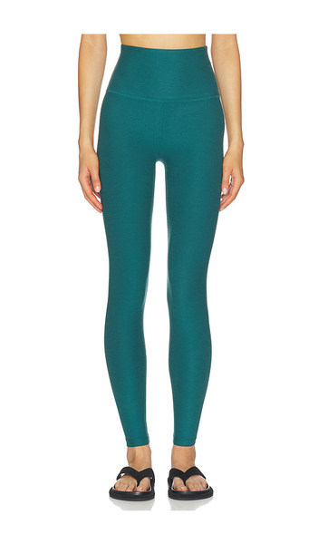  Beyond Yoga Spacedye Caught En The Midi High Waisted Legging En Teal. Taille L. Also En M, S, Xl, Xs. 