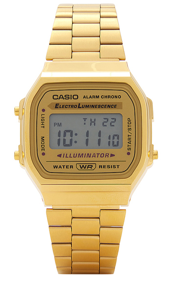 Casio Montre En Metallic Gold. 
