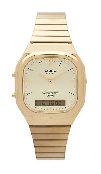  Casio Montre En Metallic Gold. 
