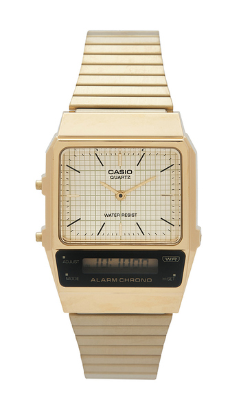  Casio Montre En Metallic Gold. 