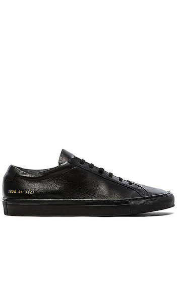  Common Projects Article 1528 Original Leather Achilles Low En Black. Taille 40. Also En 41, 42, Eur 41 / Us 8. 