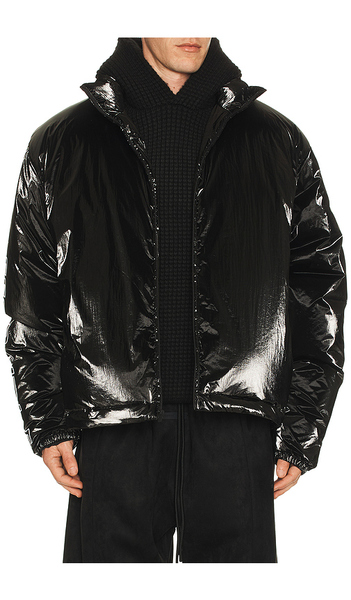  Fear Of God Essentials Blouson Matelassé Puffer En Black. Taille L. Also En M, S, Xl/1x, Xs, Xxl/2x. 