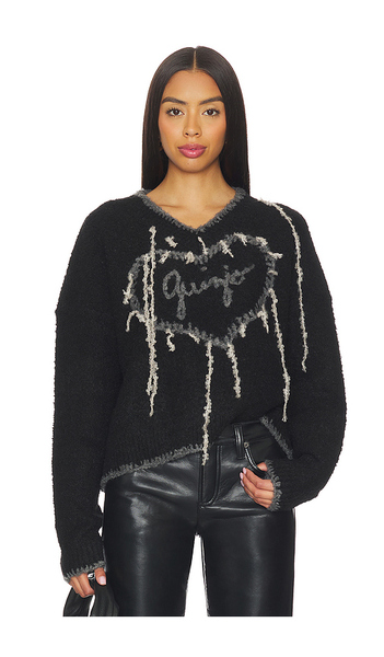  Guizio Pull Guizio Heart En Black. Taille L. Also En S, Xs. 