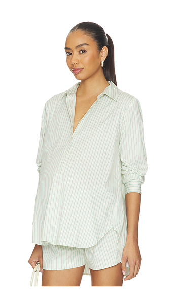  Hatch Chemise The Classic En Green,cream. Taille M. Also En S, Xl, Xs. 