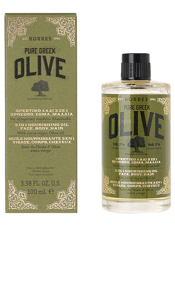  Korres Huile Nourrissante 3-en-1 à L'huile D'olive Pure Greek Olive 3-in-1 Nourishing Oil En Beauty: Na. 