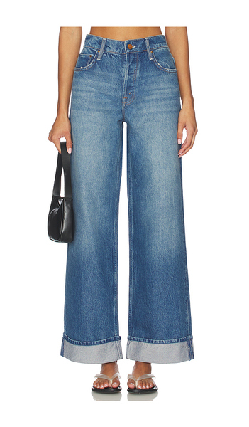  Mother Jambes Larges The Smoothie Skimp Cuff En Blue. Taille 23. Also En 25, 26, 28, 29, 31, 32, 33, 34. 