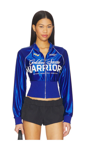  Off Season Blouson De Survêtement Cropped Golden State Warriors En Blue. Taille L. Also En M, Xs. 