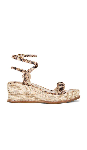  Paige Espadrilles à Plateforme Et Bride Cheville Joanna En Brown. Taille 10. Also En 6, 7.5, 8, 8.5, 9. 