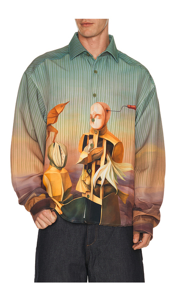  Pas Une Marque Chemises à Manches Longues Bird Maker Machines En Multi. Taille L. Also En M, S, Xl/1x. 