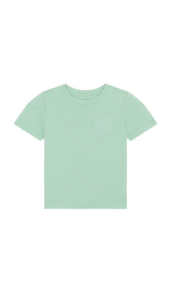  Polo Ralph Lauren Kids Short Sleeve Cotton Jersey Pocket T-shirt En Green. Taille 2. Also En 3, 4, 5, 6. 