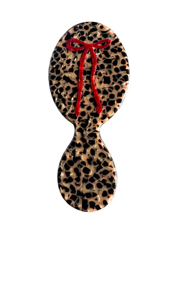 Solar Eclipse Brosse à Cheveux Leopard Bow Brush En Leopard. 