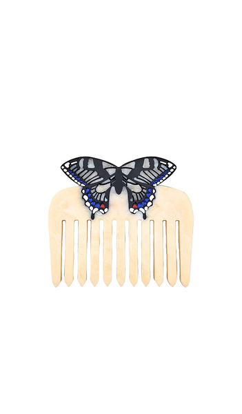  Solar Eclipse Hand-painted Swallowtail Pocket Comb En Beauty: Na. 