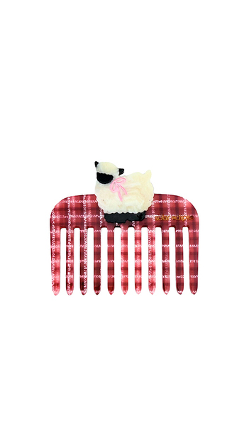  Solar Eclipse Peigne De Poche Mouton Peint à La Main Hand-painted Sheep Pocket Comb En Beauty: Multi. 