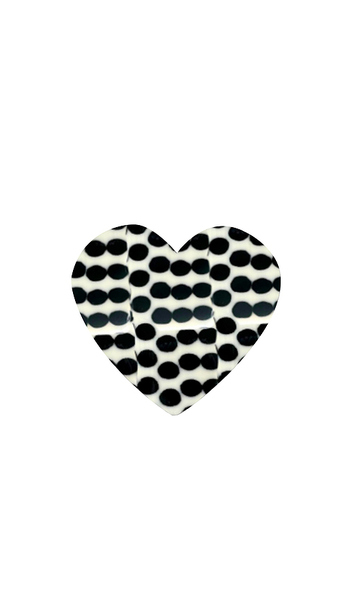  Solar Eclipse Pince Polka Dot Heart Claw Hair Clip En Beauty: Na. 