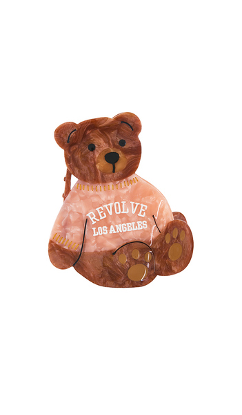  Solar Eclipse Pince Revolve Los Angeles Collegiate Teddy Claw Clip En Brown. 