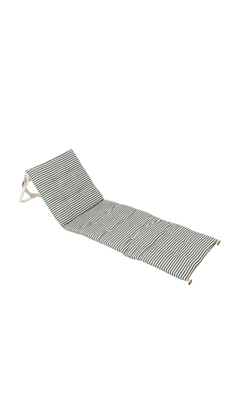  Sunnylife Chaise De Plage Reclining Beach Chair En Olive. 