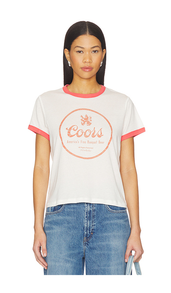  The Laundry Room Coors Fine Banquet Beer Perfect Ringer Tee En White. Taille L. Also En M, S, Xl, Xs. 