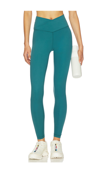  Wellbeing + Beingwell Leggings Flowwell Callista Crossover Legging En Teal. Taille L. Also En M, S, Xl, Xs, Xxs. 