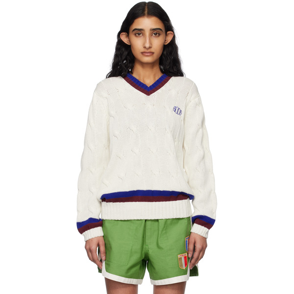  Bode Pull De Style Tennis Blanc 