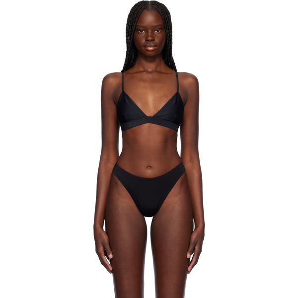  Cdlp Haut De Bikini Triangle Noir 