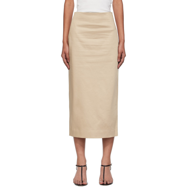  Gia Studios Jupe Midi Marisol Beige 